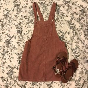 Dusty Pink Overall Dress